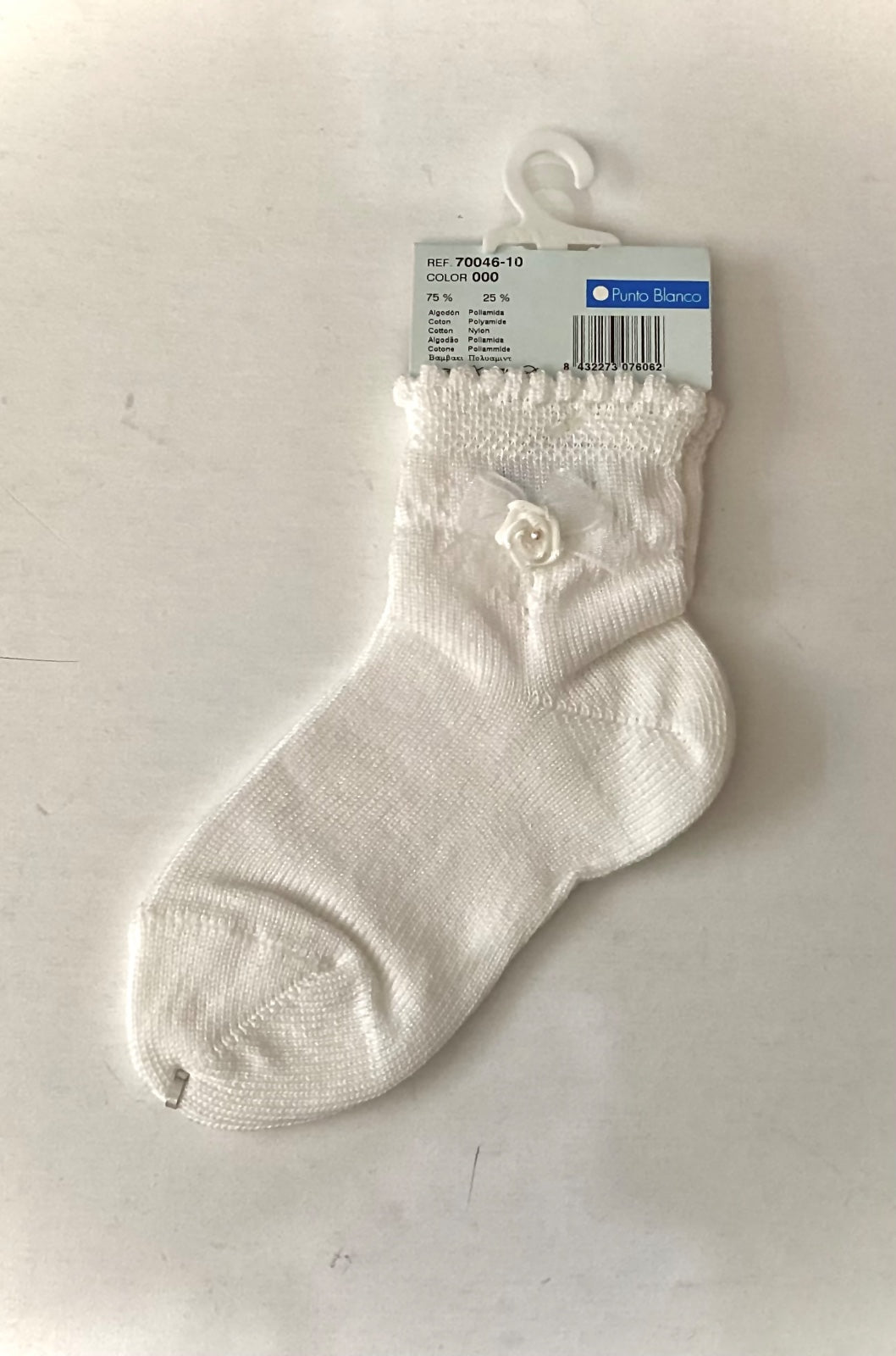 Tobillera para Niña Punto Blanco 70046-10 Talla 1 año