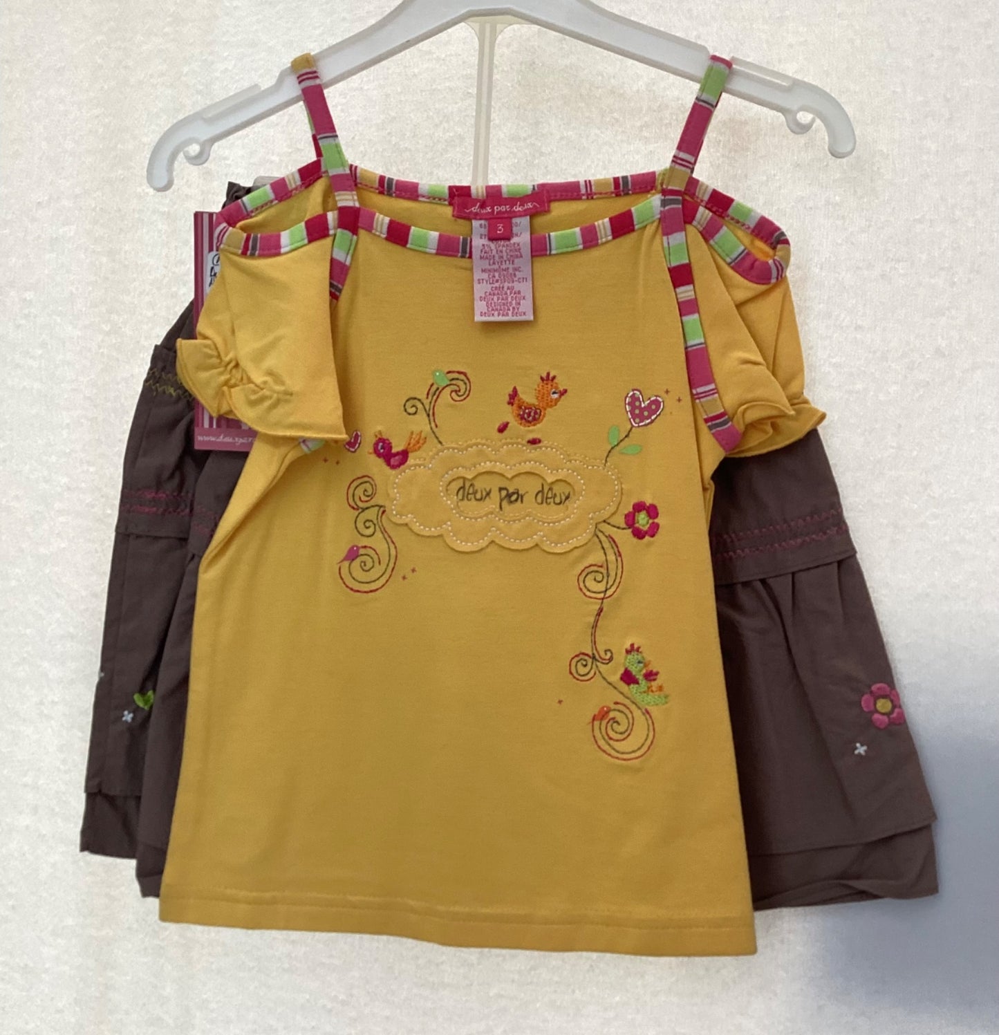 conjunto para Niña Deux par Deux c80-94 Talla 3 años