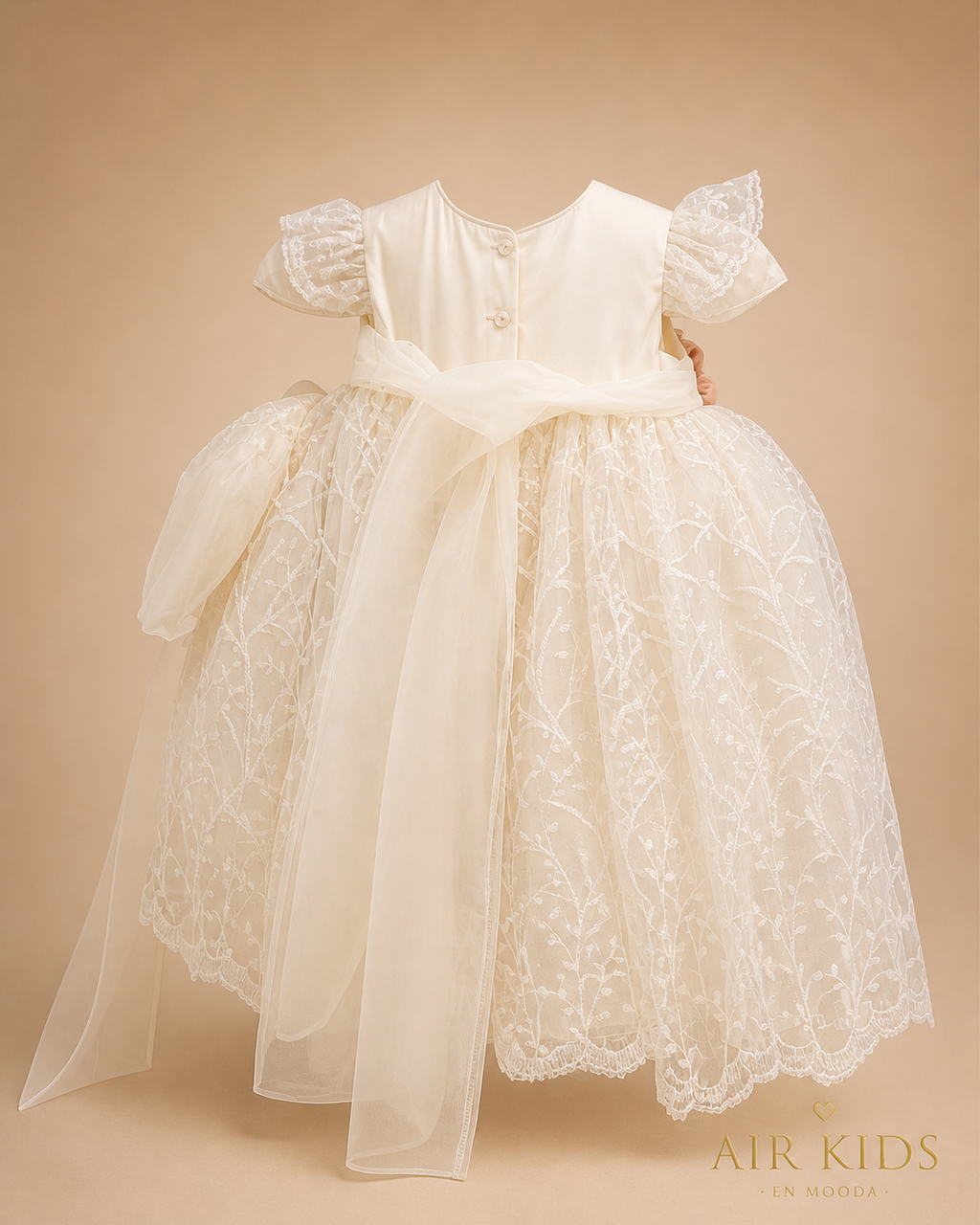 Ropon de Bautizo para Niña 1433 Talla Uni