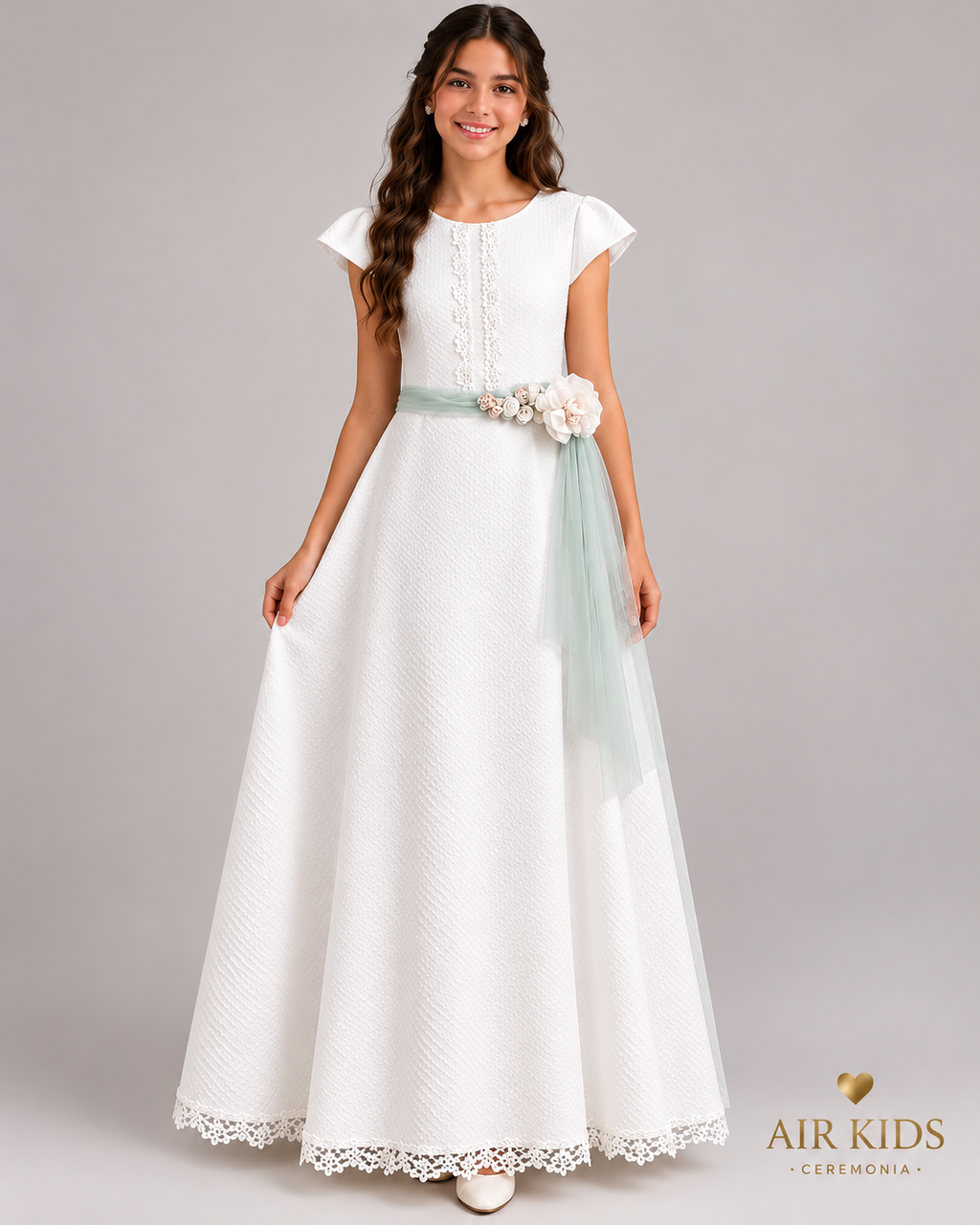 Vestido de Primera Comunión para Niña 24-902 Talla 16 Años