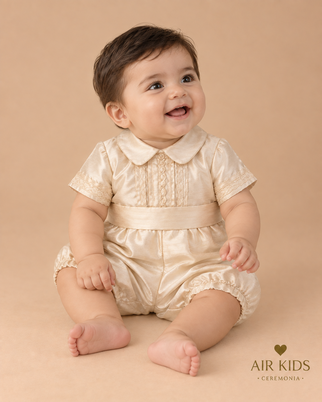 Traje para Bautizo Niño 06-630 Talla 6 Meses