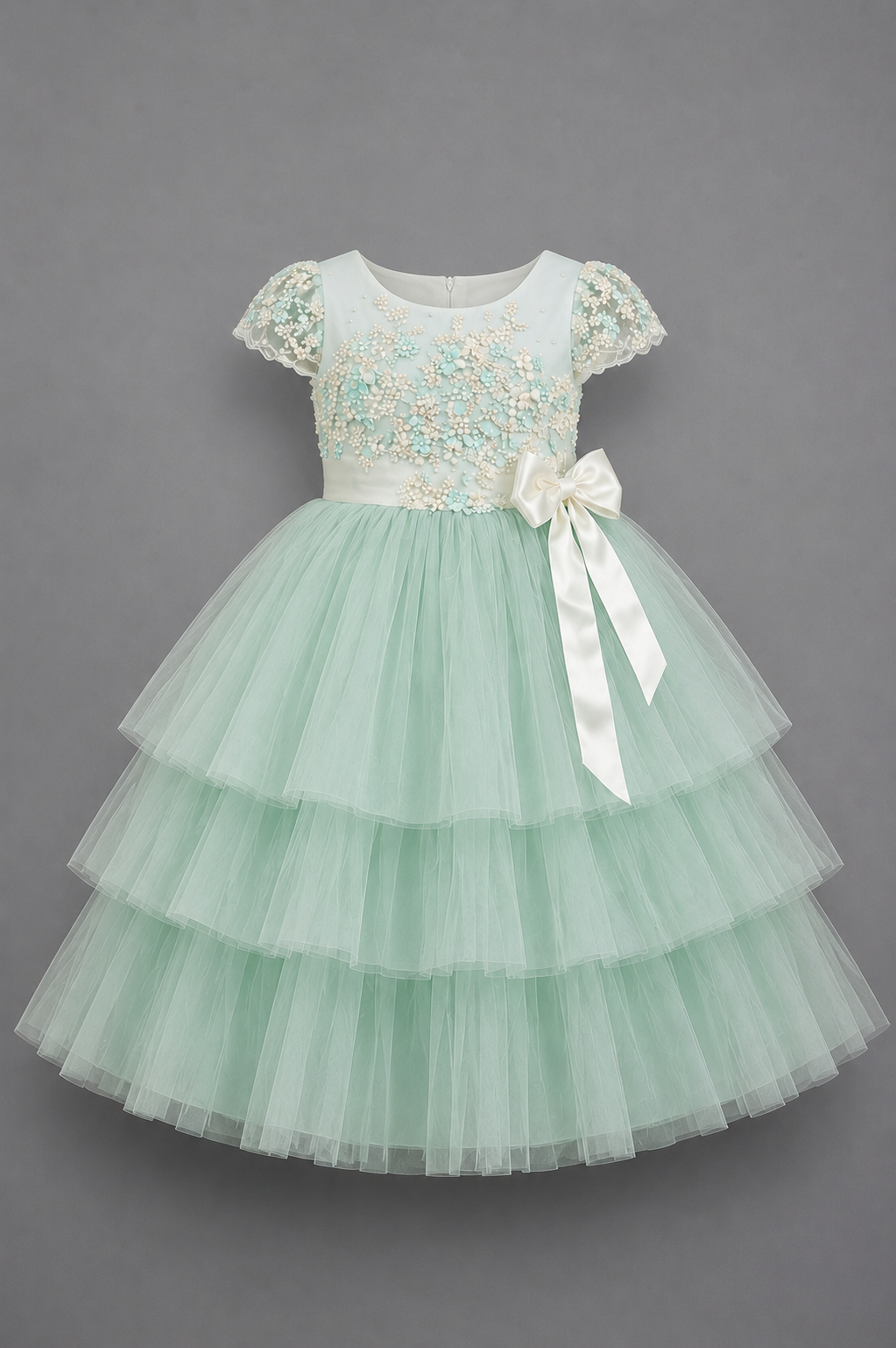 Vestido con Corona de Fiesta para Niña 22-503 Talla 6 Años