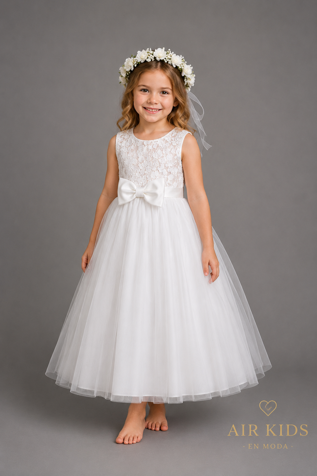 Vestido para Fiesta de Niña 17-028 Talla 6 Años