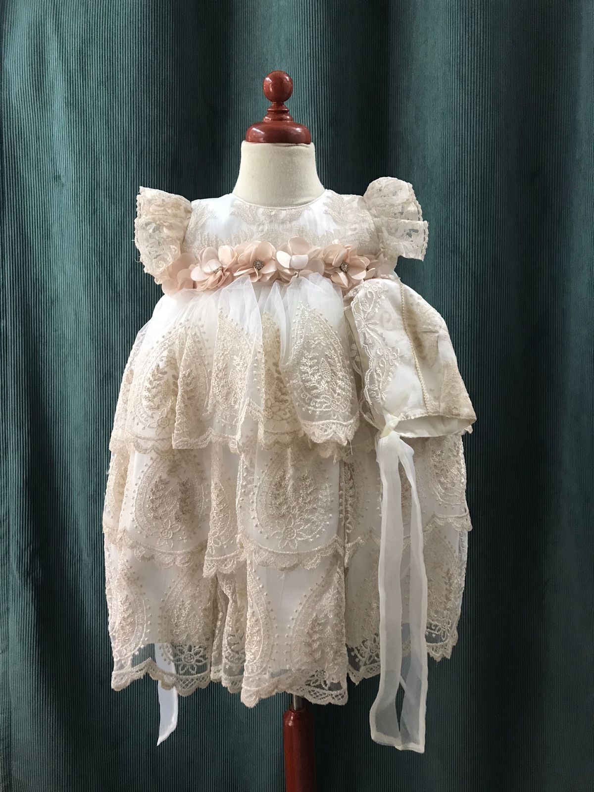 Ropon de Bautizo para Niña 1440 Talla Uni