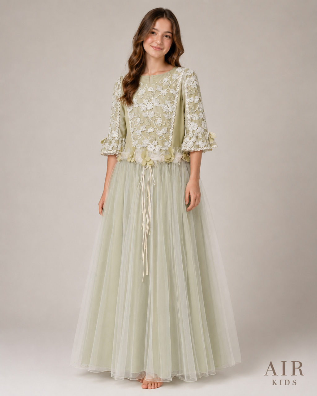 Vestido de Fiesta con corona para Niña Mod-02 Talla 16 Años
