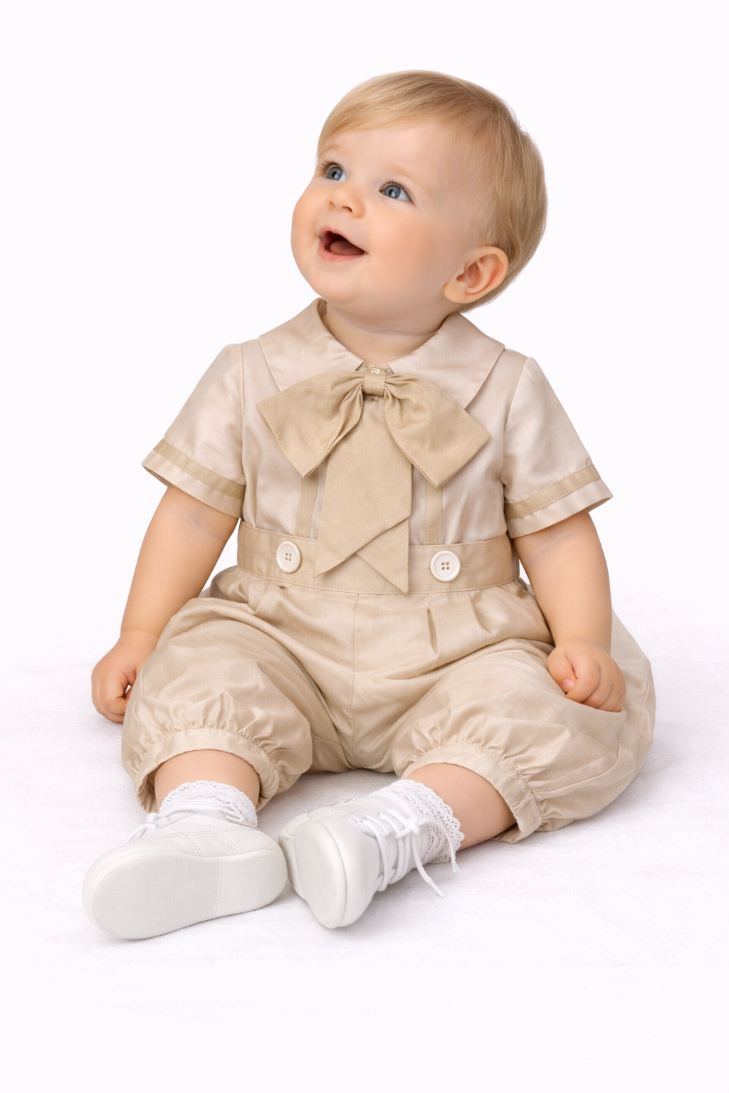 Traje para Bautizo Niño Ange 001-01 Talla 6 Meses