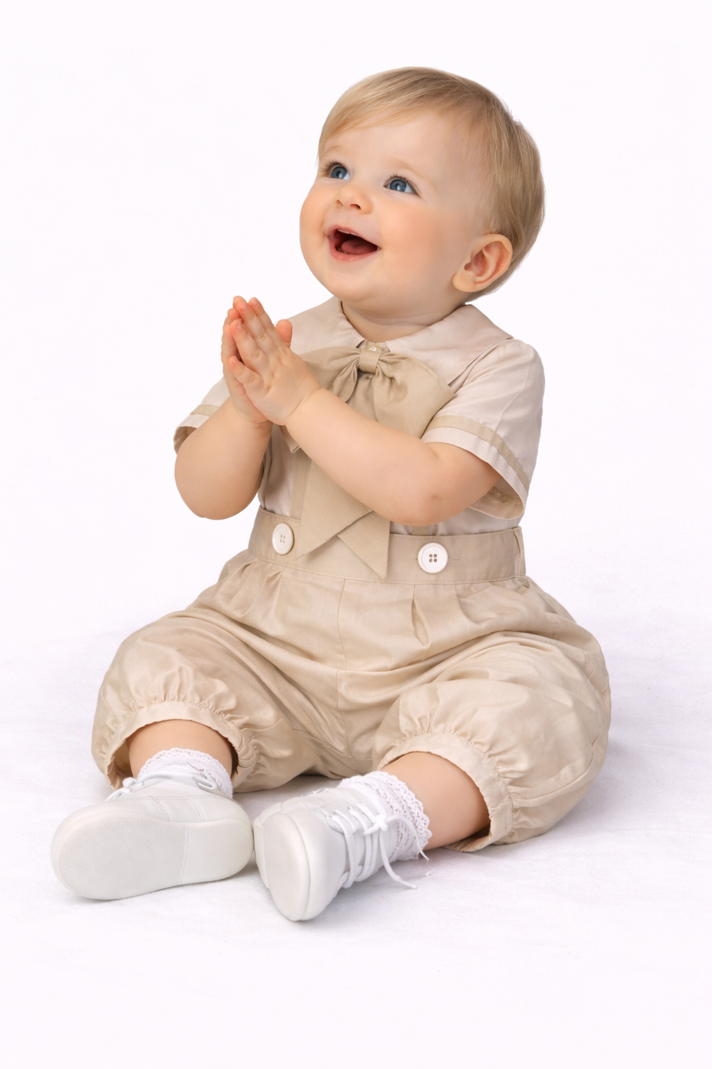 Traje para Bautizo Niño Ange 001-01 Talla 6 Meses