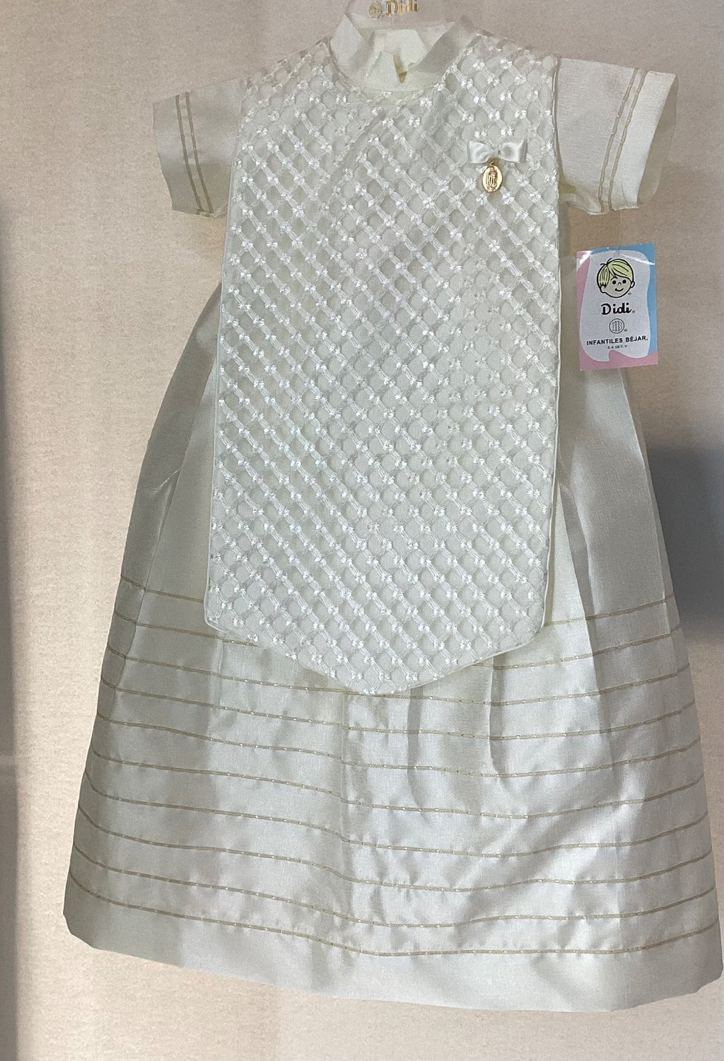 Ropon de Bautizo para Niño Didi 7577 Talla 24 Meses