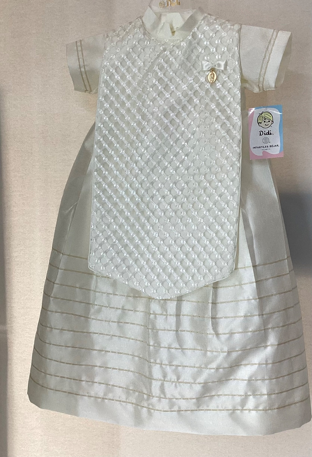 Ropon de Bautizo para Niño Didi 7577 Talla 18 Meses