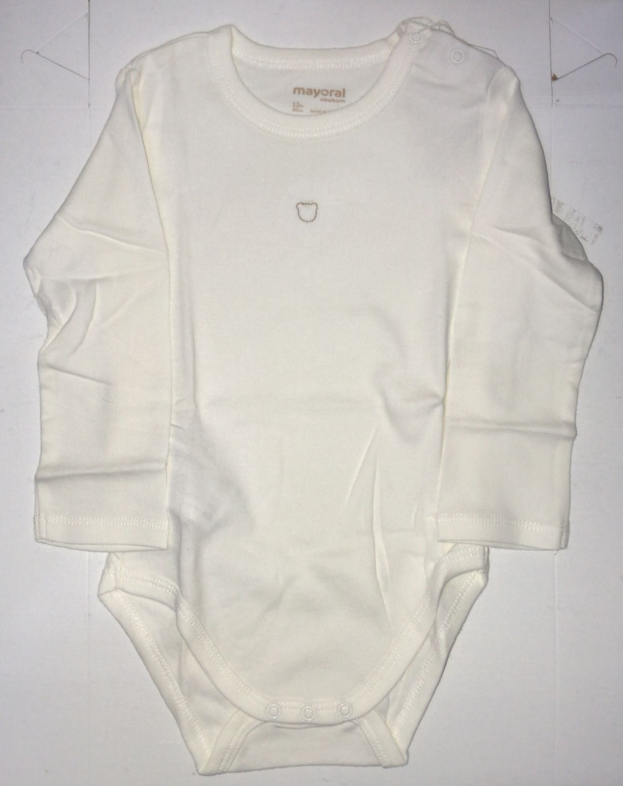 Body Largo Unisex Puebla Mayoral 2708-24 Talla 12 Meses