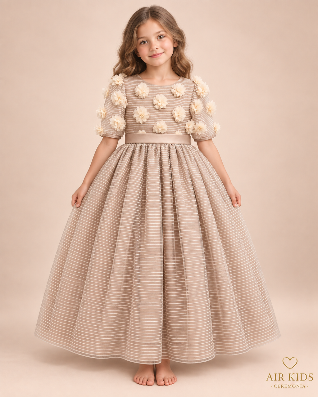 Vestido de Fiesta para Niñas 19-511 Talla 6 años