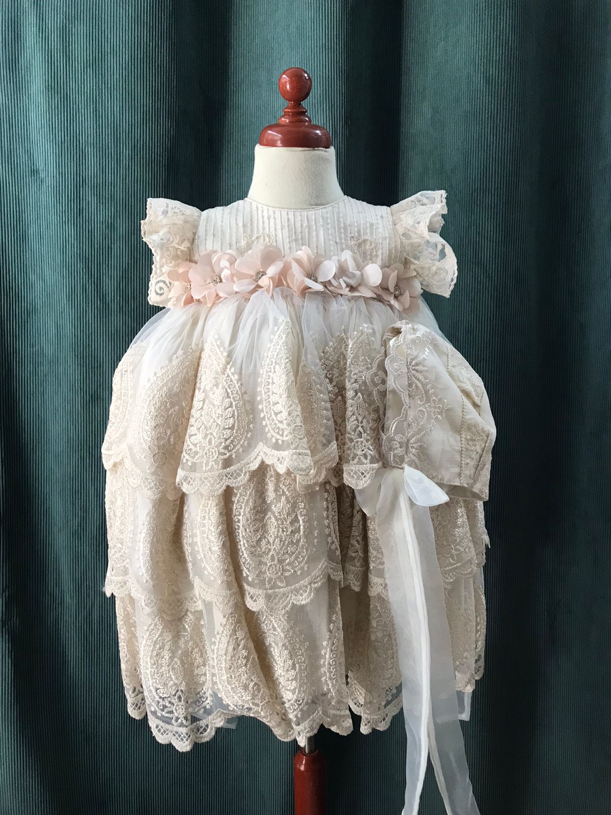 Ropon de Bautizo para Niña 1440 Talla Uni