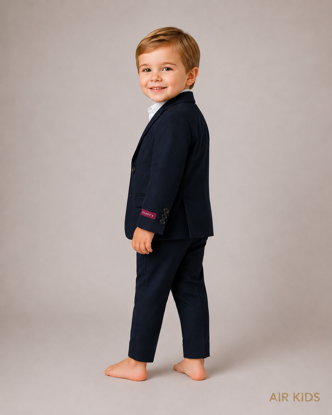 Traje para Niño 2 pza Zilerys Azul Marino 82710 Talla 3 Años