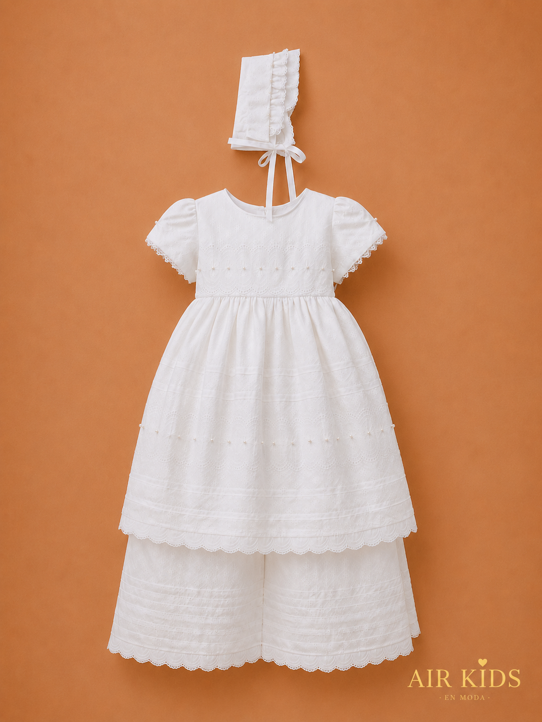 Ropón de Bautizo para Niña Didi 6440 Talla 24 Meses