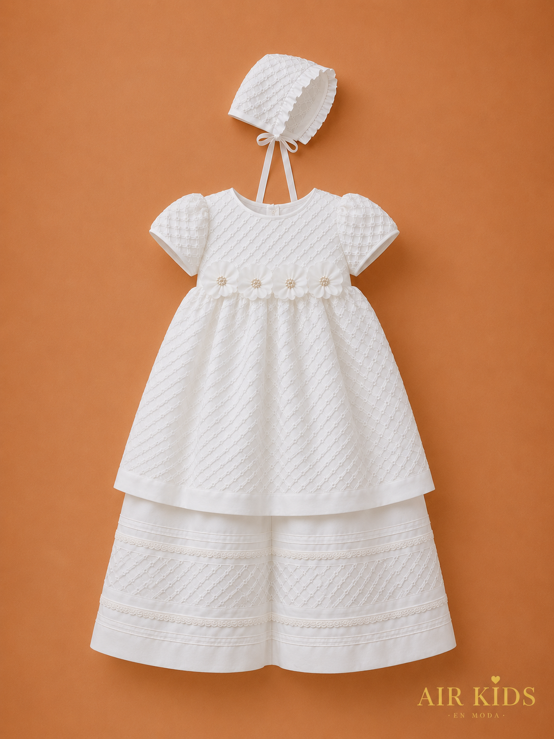 Ropon de Bautizo para Niña Didi 6441 Talla 24 Meses