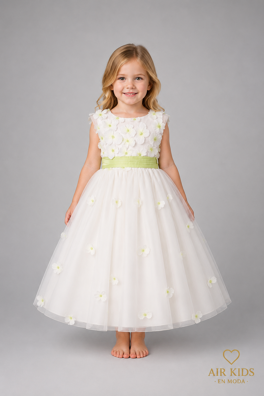 Vestido de Presentacion para Niña 09-112 Talla 4 Años