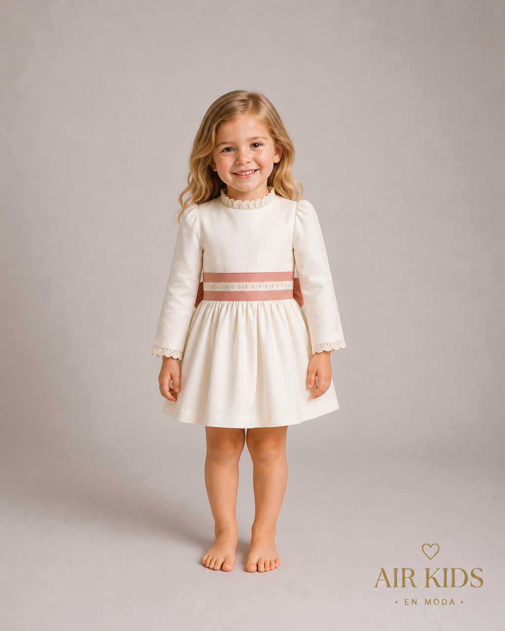 Vestido de Ceremonia para Niña Ixchel 2007V Talla 4 Años