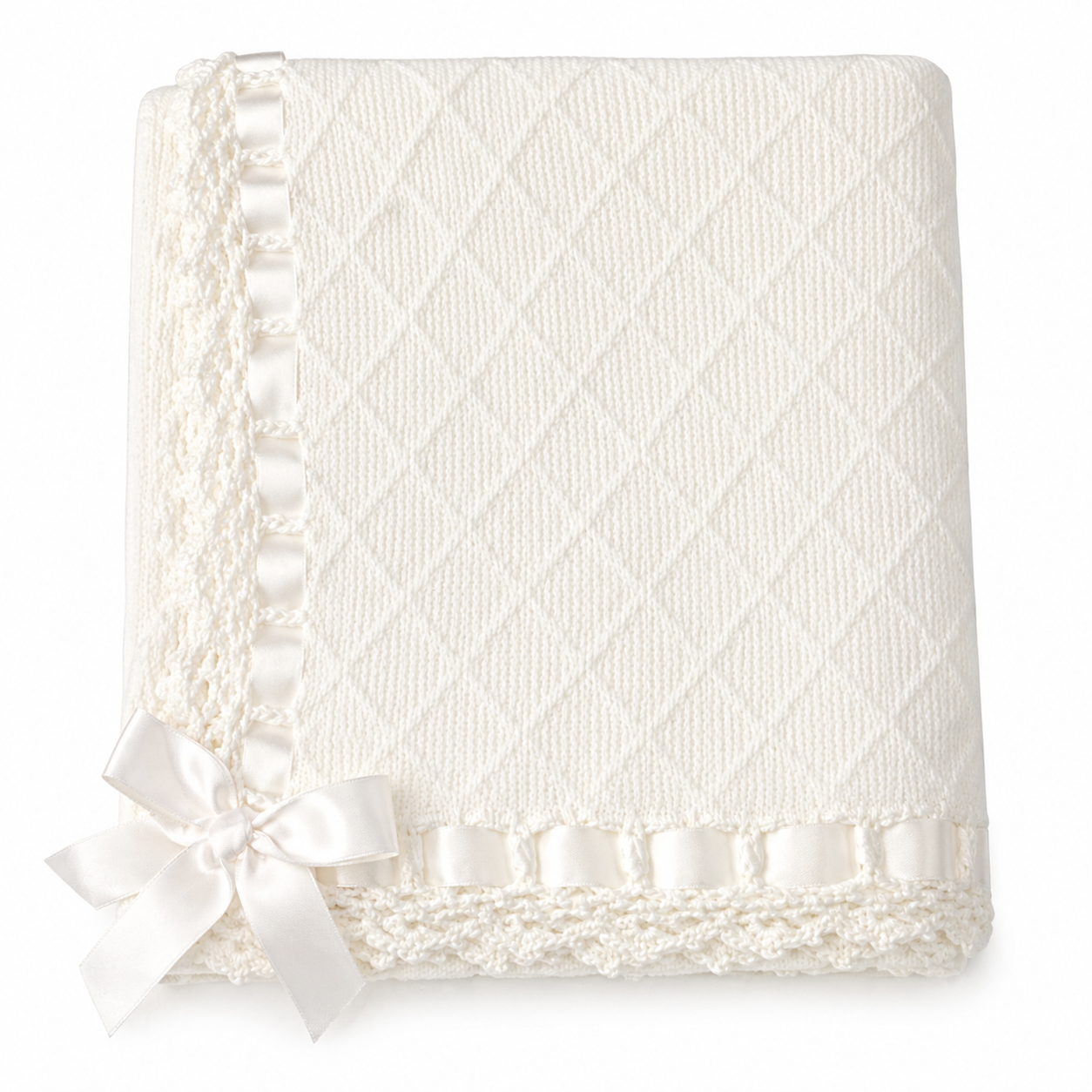 Sarape Tejido para Bautizo para niña 0059