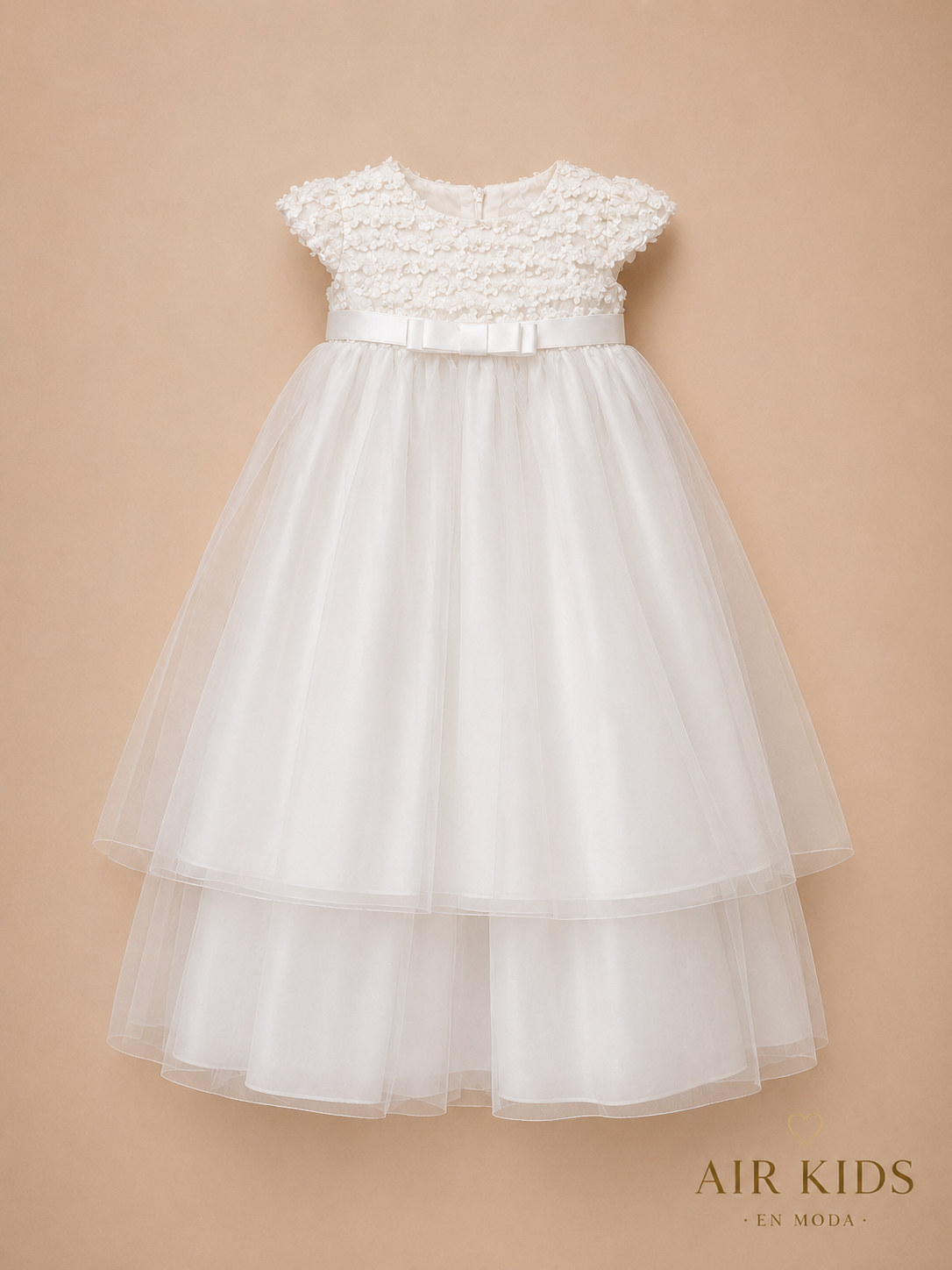 Ropón de Bautizo para Niña 16-467 Talla 18
