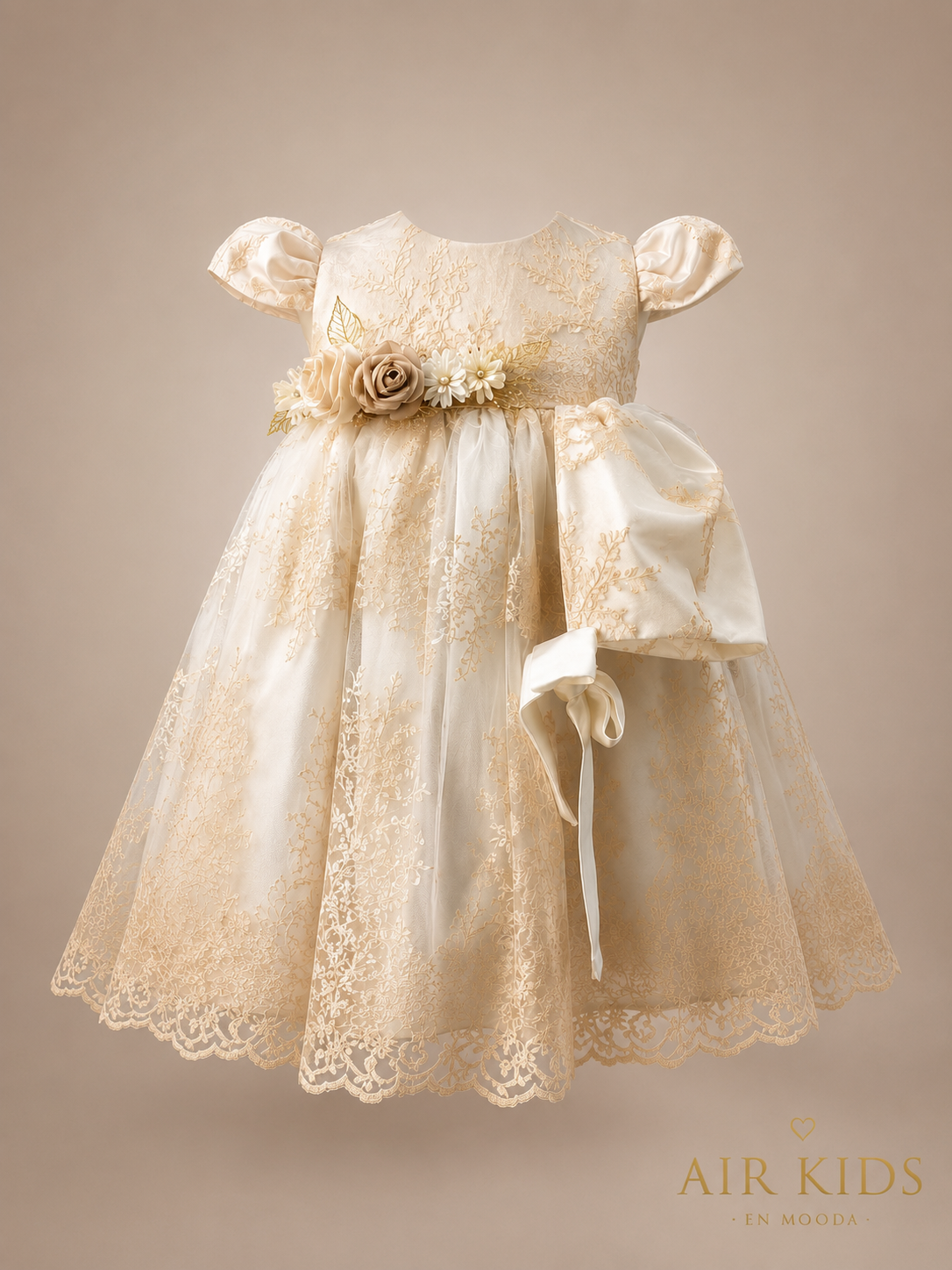 Ropon de Bautizo para Niña 1437 Talla Uni