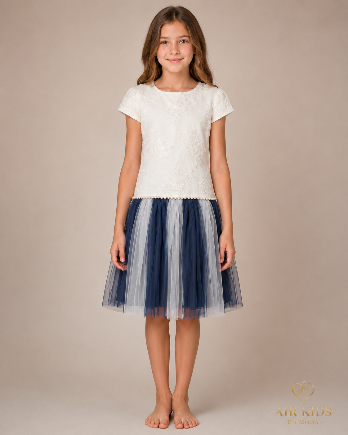 Vestido Para Niña 16-807 Talla 12 Años