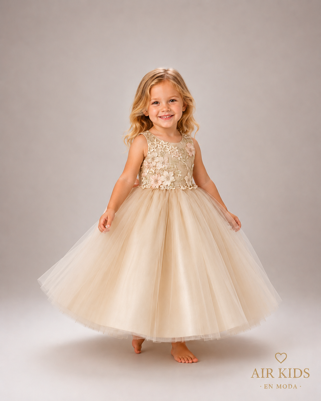 VESTIDO PRESENTACION FALDA CIRCULAR PETO BORDADO 26-013-3AÑOS