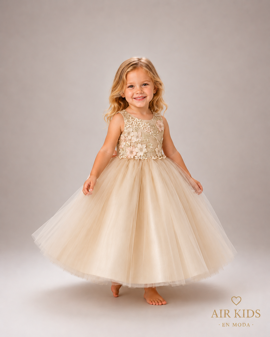 VESTIDO PRESENTACION FALDA CIRCULAR PETO BORDADO 26-013-3AÑOS