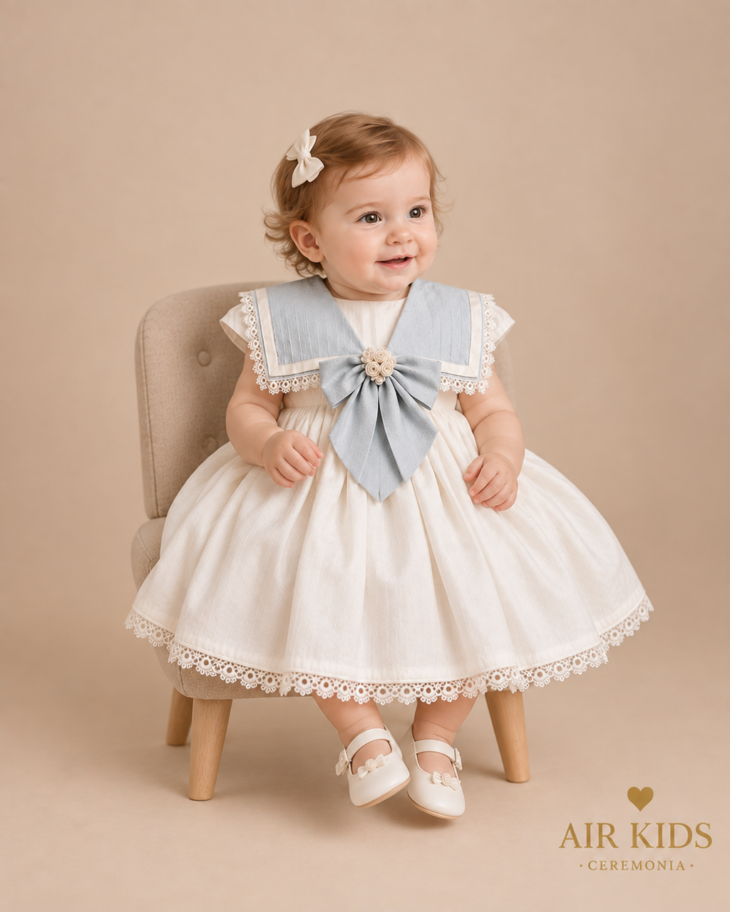 Bata de presentacion para Niña Ange Talla 12 Meses 409