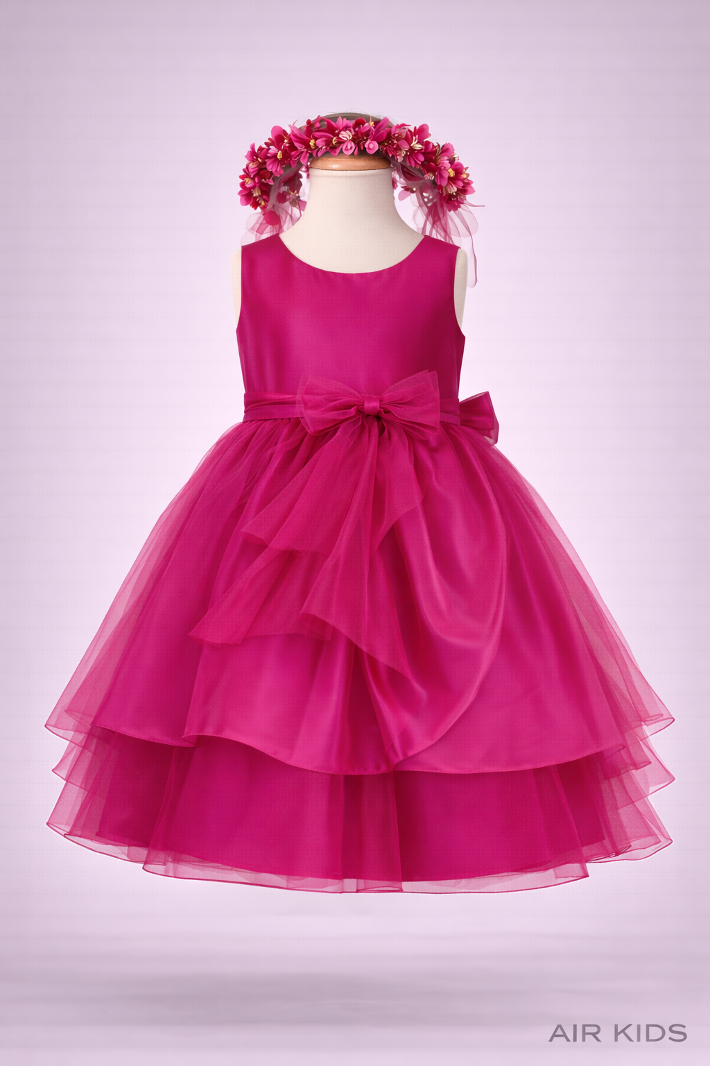 Vestido con Corona de Fiesta para Niña 17-035 Talla 6 Años