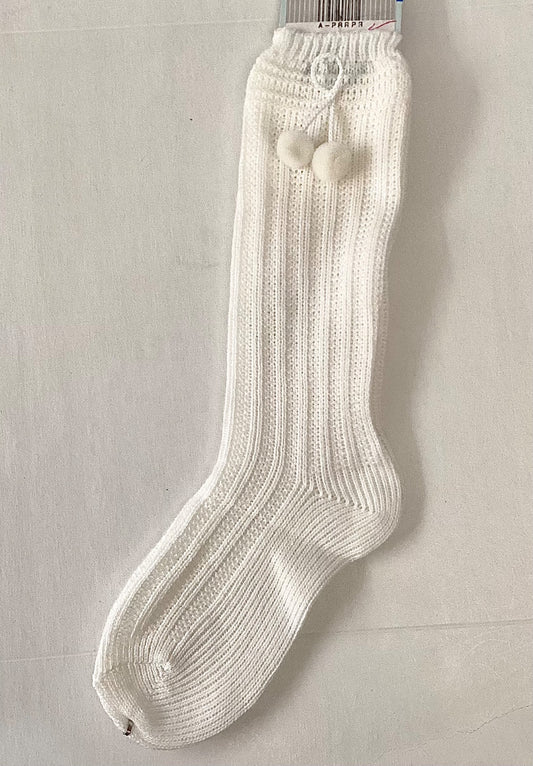 Calceta larga para Niño Punto blanco 12862-30 Talla 2 años