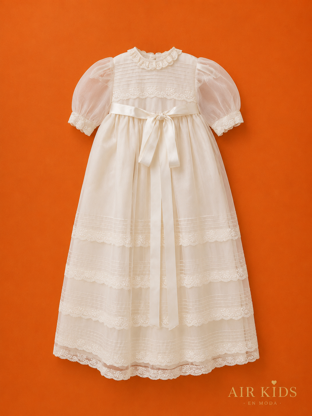 Ropón de Bautizo para Niña Dorez TC-801 Talla 24 Meses