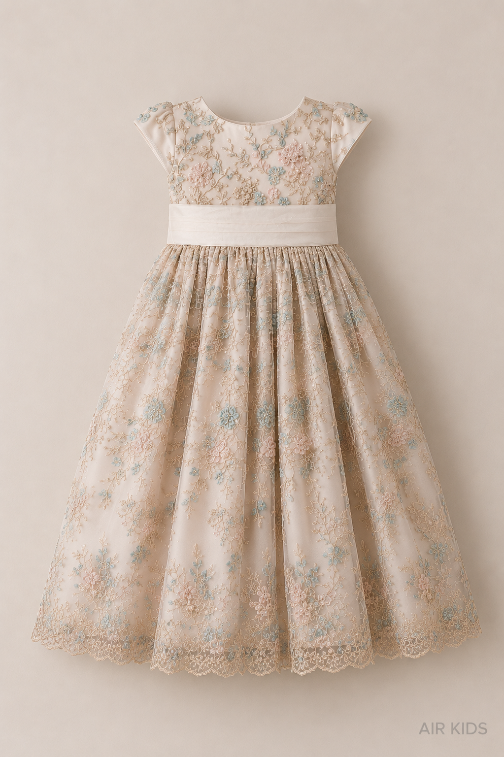 Vestido con Corona de Fiesta para Niña 22-522 Talla 3 Años