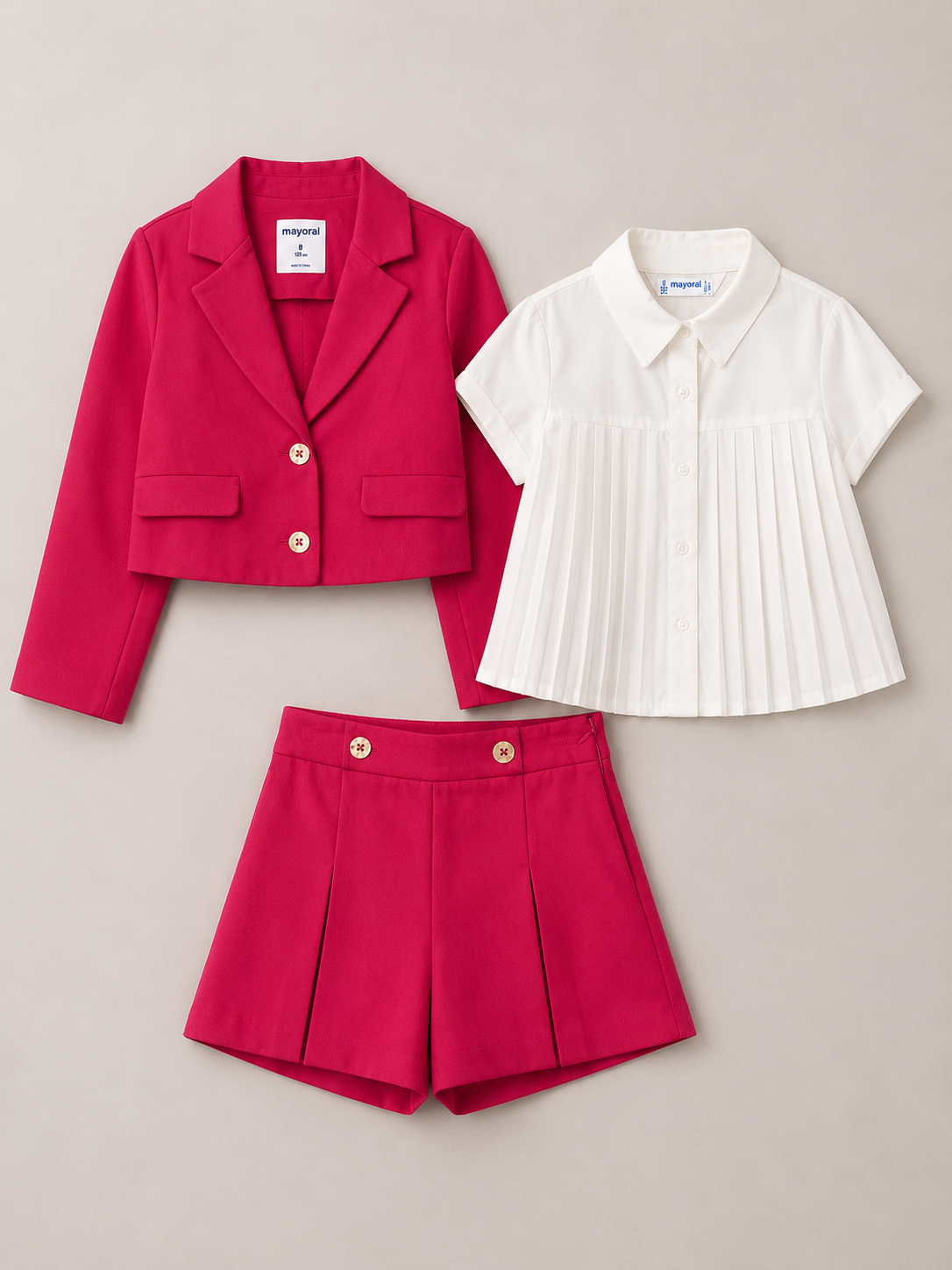 Conjunto de 3pza para Niña Mayoral 6144-25 Talla 8 Años