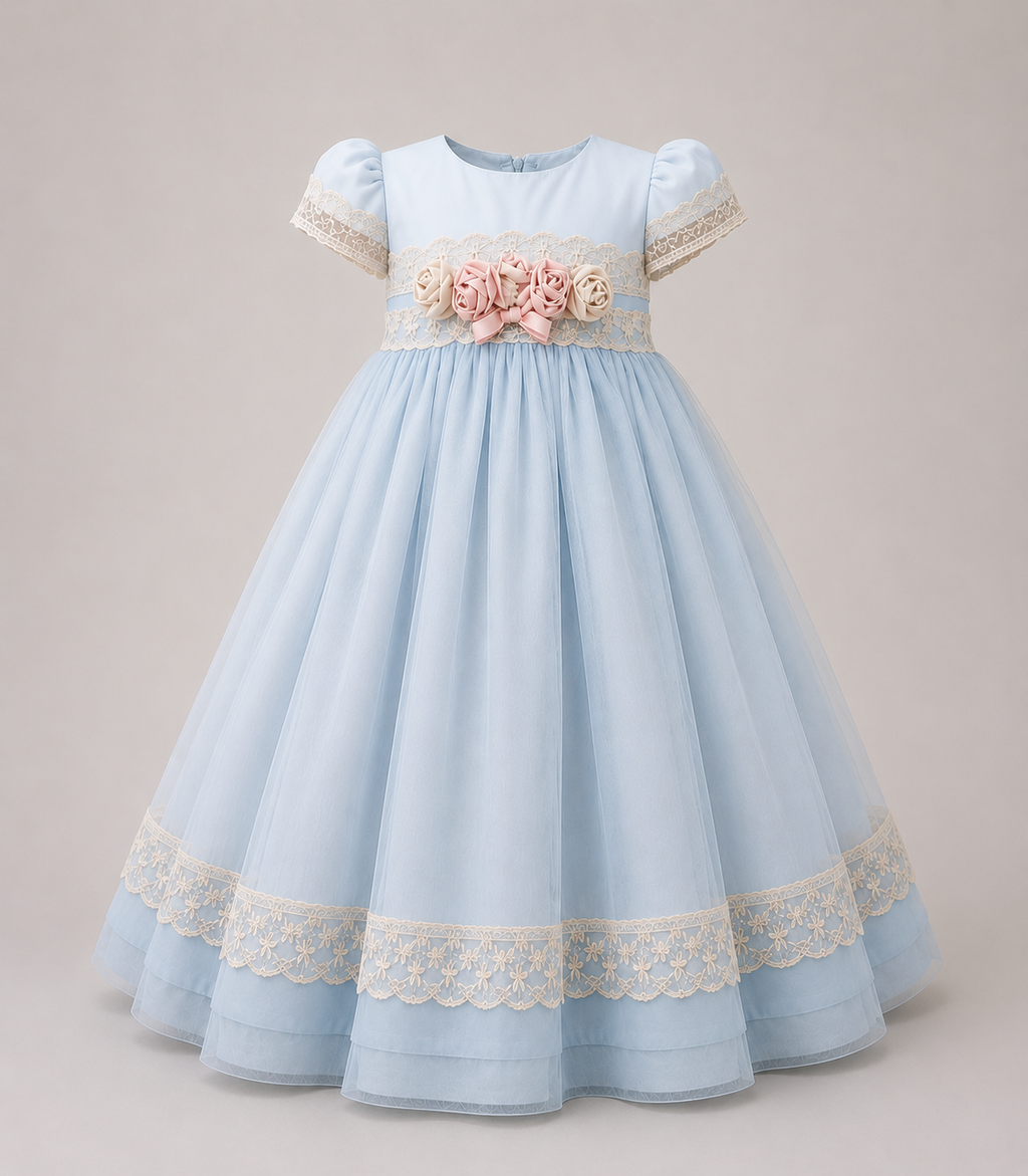Vestido de Fiesta para Niña 23-707 Talla 3 Años