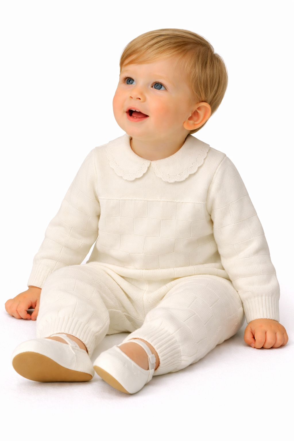Mameluco para Bautizo Niño Tinol 407-03 Talla 12 Meses