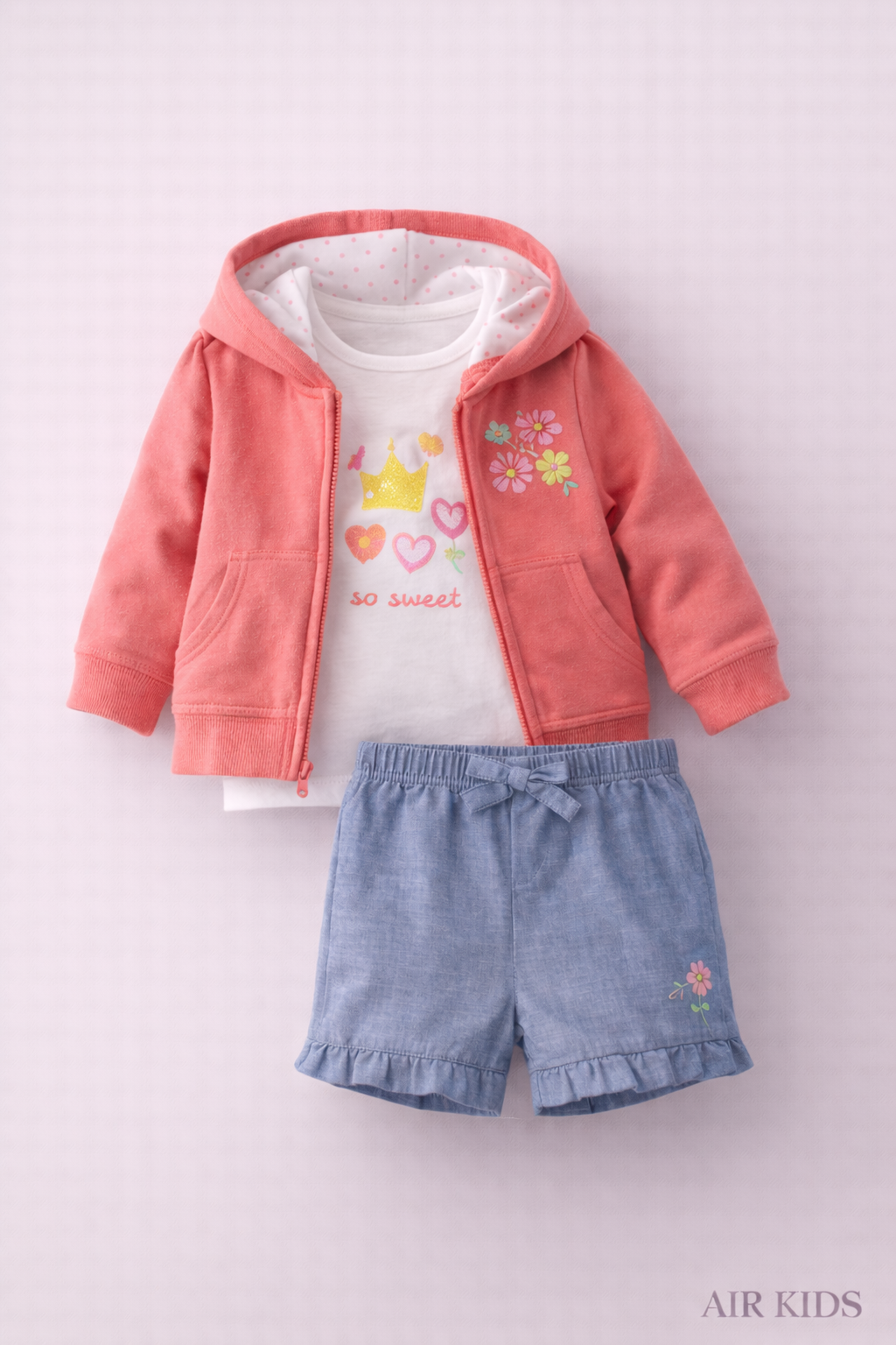 Conjunto de 3pza para Niña Mayoral 1066-12 Talla 1 Año