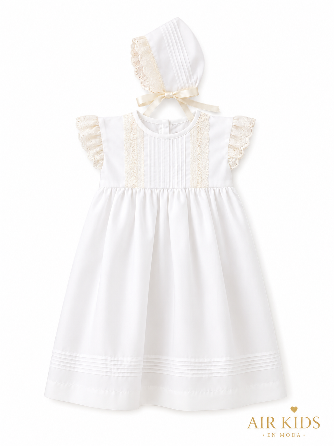 Bata de Bautizo para Niña Ozi 9534 Talla 2 Años