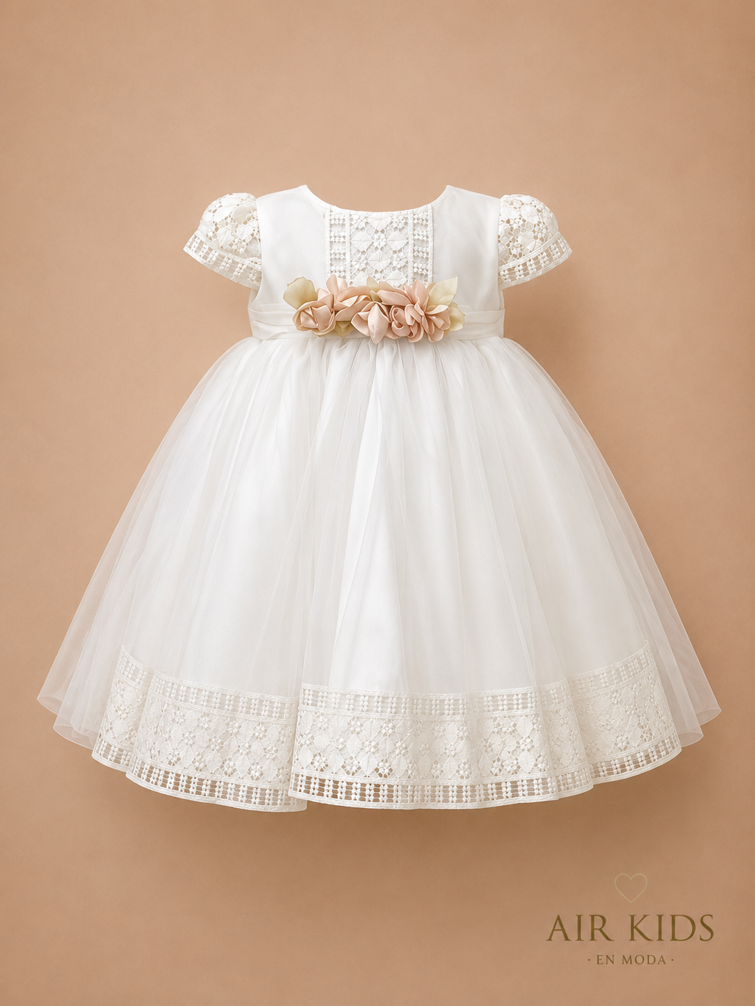 Ropon de Bautizo para Niña 23-116 Talla 3 años