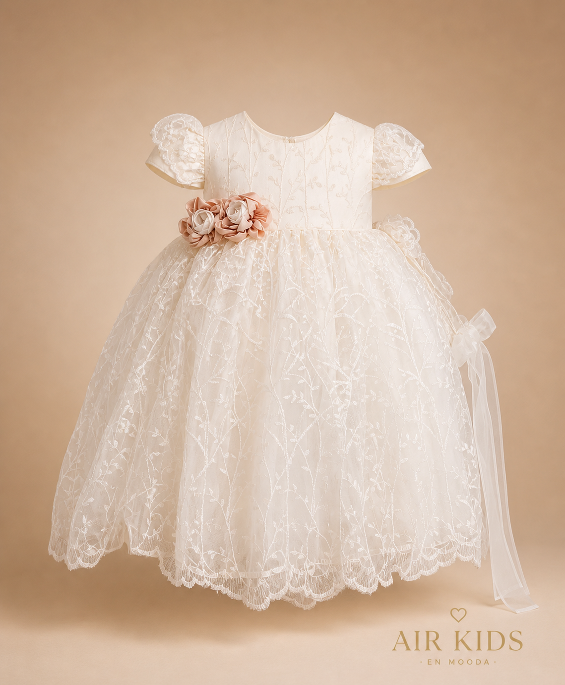 Ropon de Bautizo para Niña 1433 Talla Uni