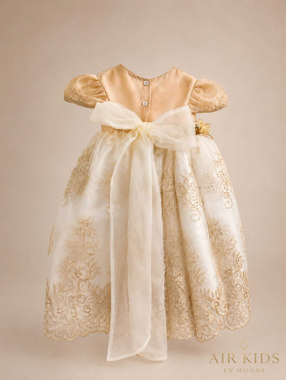 Ropon de Bautizo para Niña 1437 Talla Uni