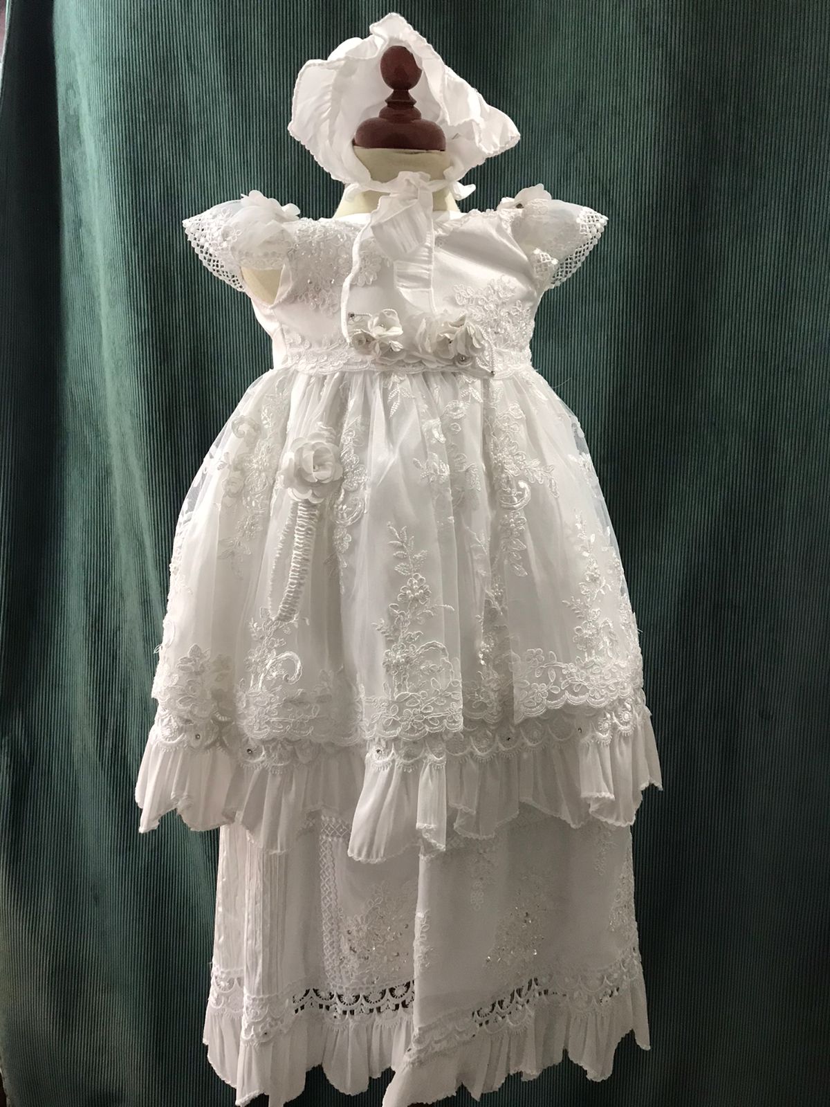 Ropón de Bautizo para Niña Mirna 00222 Unitalla