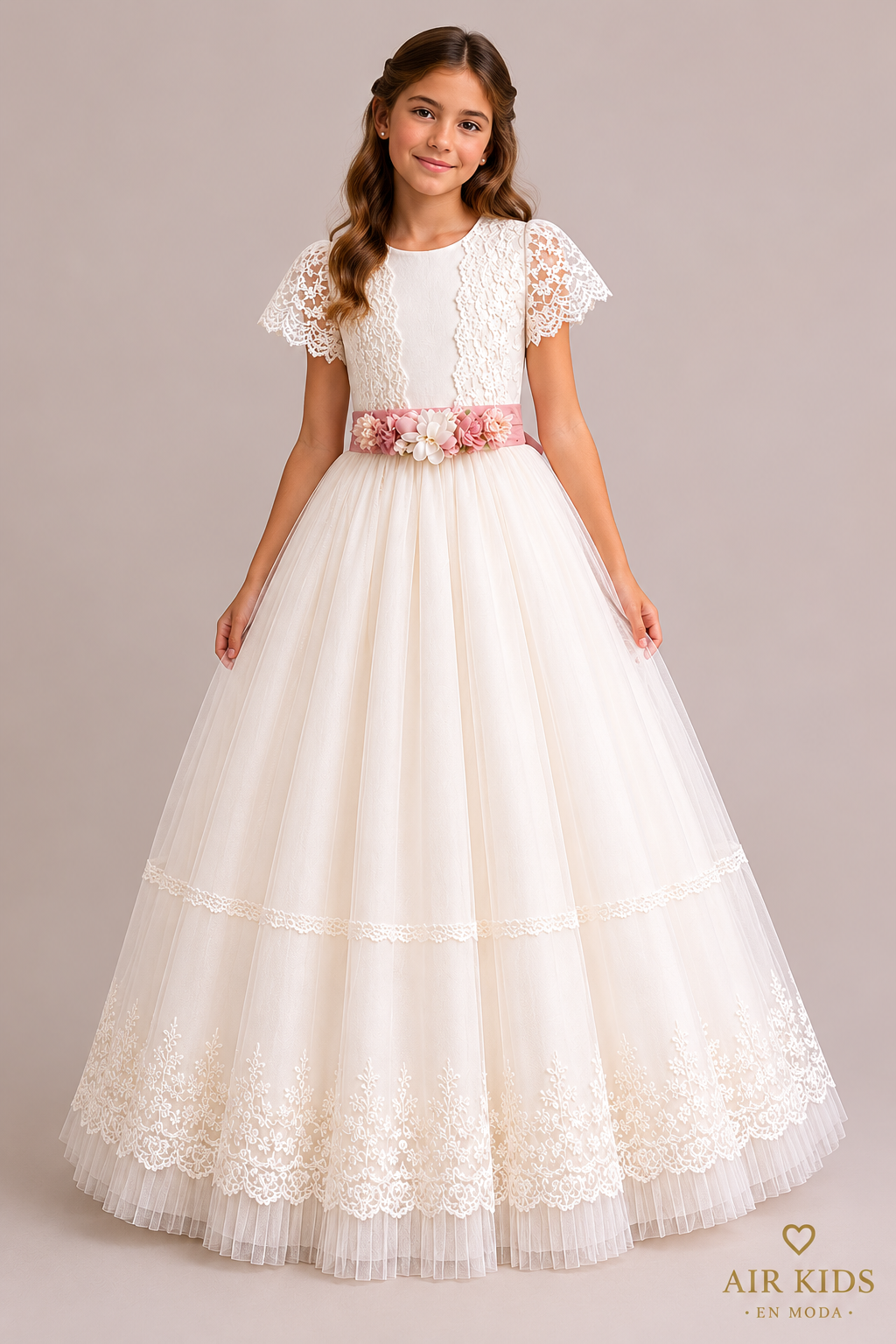 Vestido de primera comunión para niñas
