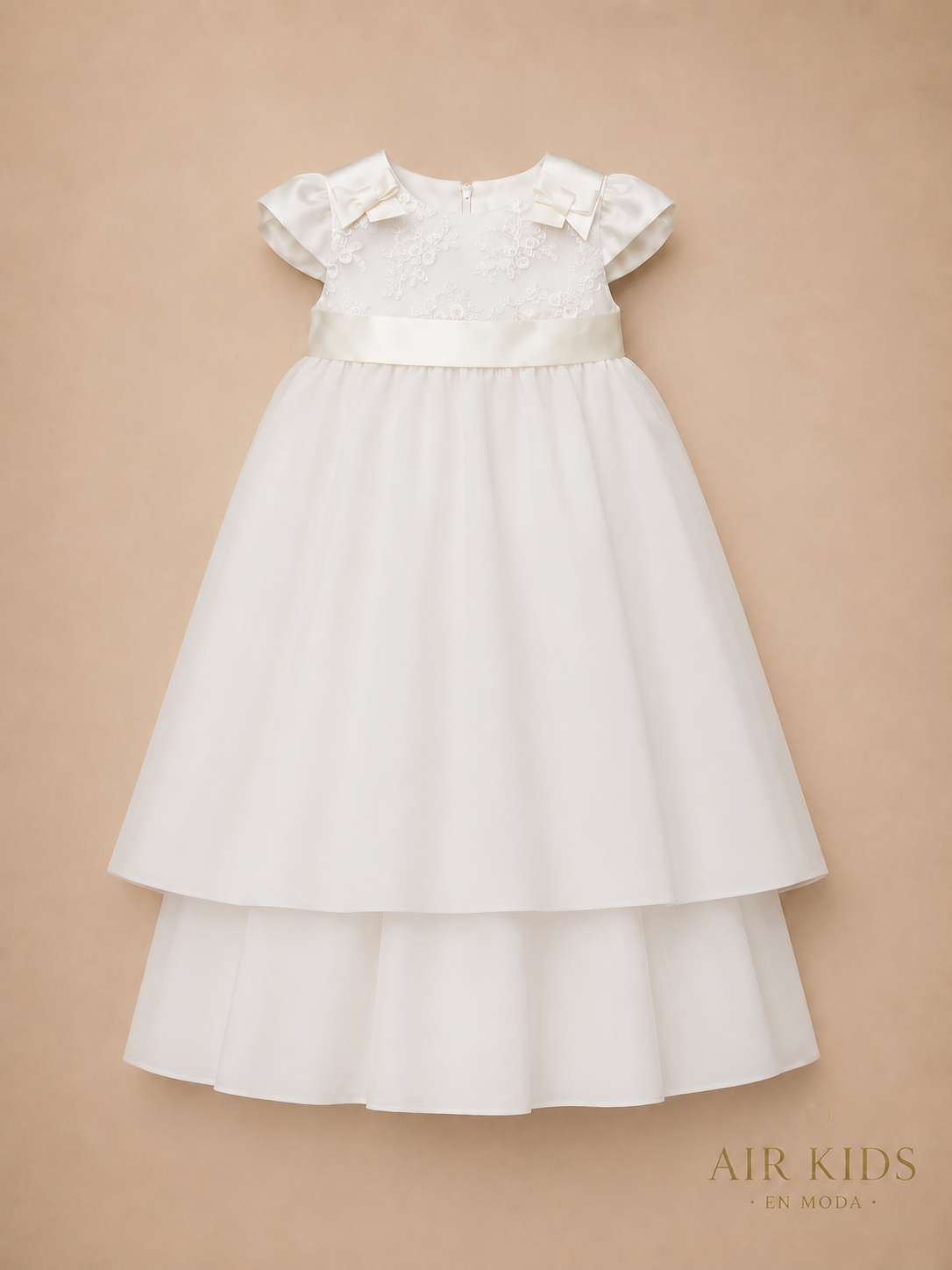 Ropón de Bautizo para Niña 15-909 Talla 18 Meses