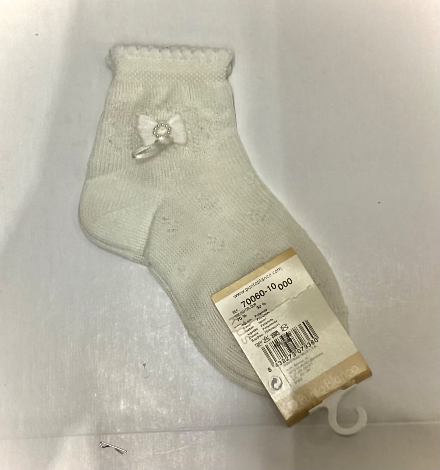 Tobillera para Niña Punto Blanco 70060-10 Talla 2 años