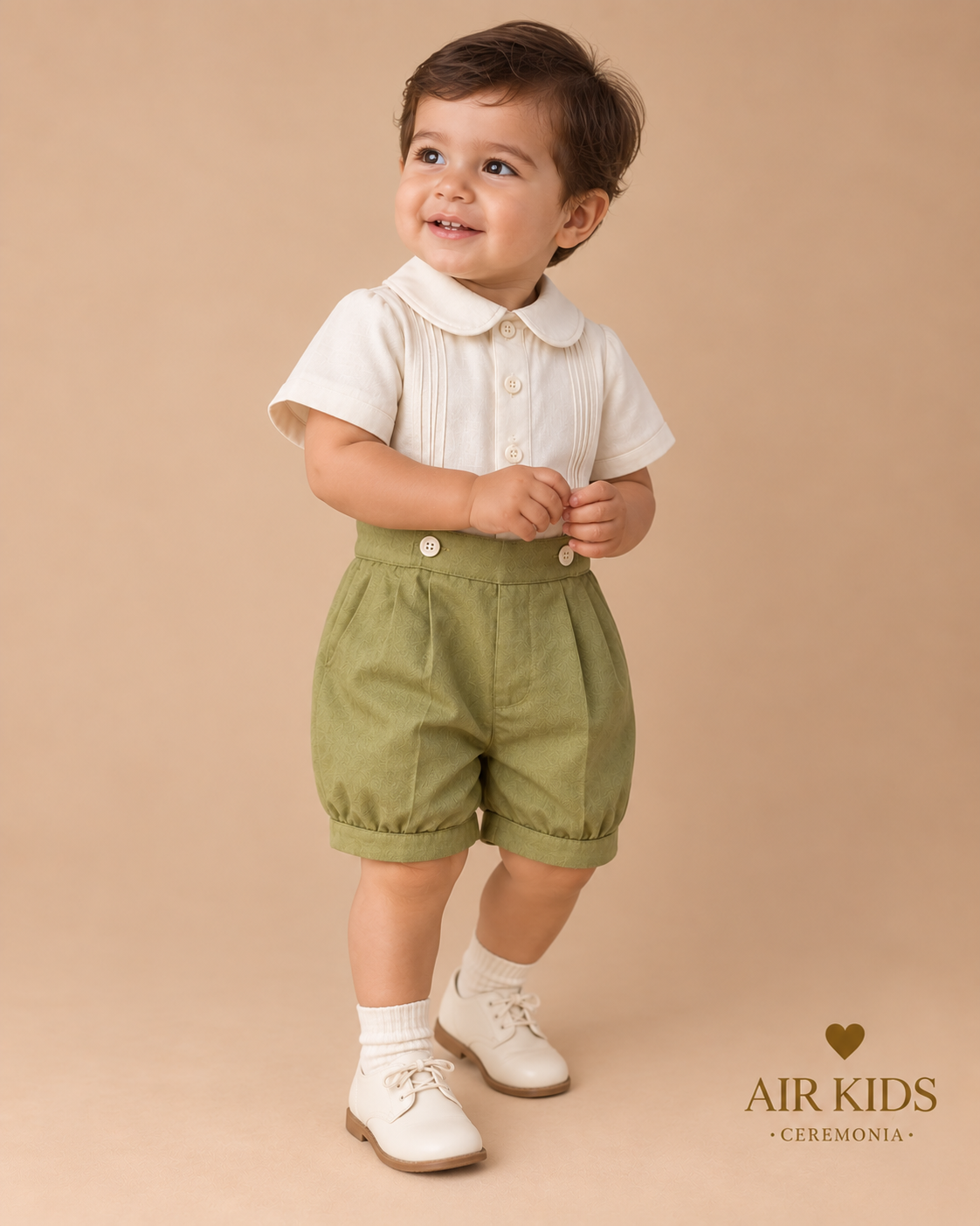 Traje para Bautizo Niño Ange 699-02 Talla 24 Meses