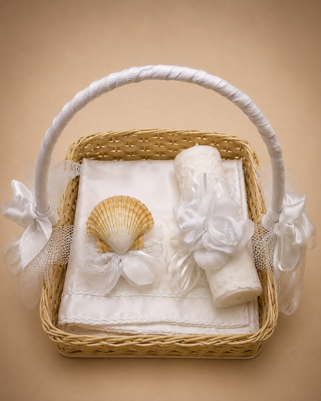 Kit de Bautizo para Niña con canasta 00191