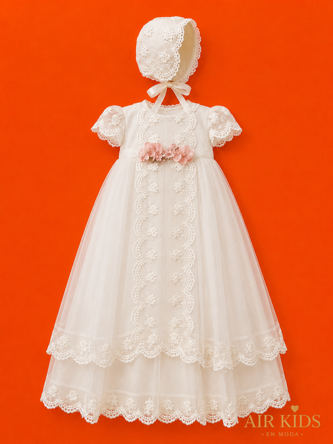 Ropón de Bautizo para Niñas 23-964 Talla 18