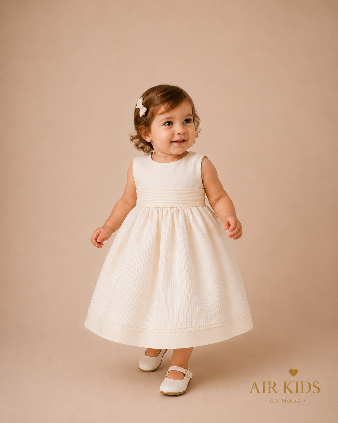 Bata de Bautizo para Niña Didi 8335 Talla 18 Meses
