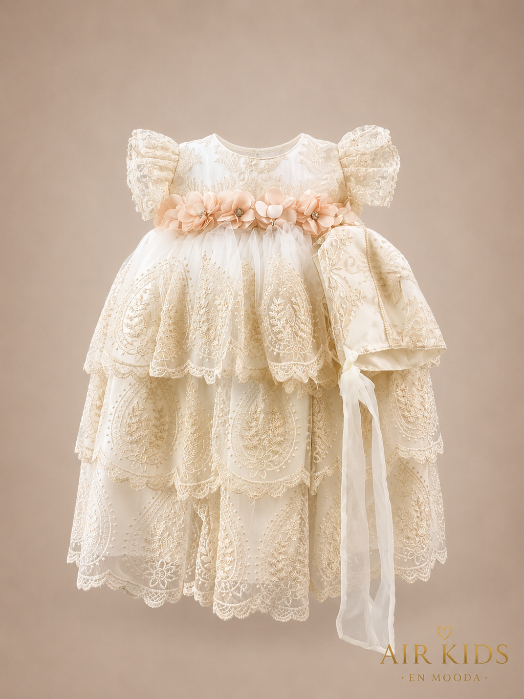 Ropon de Bautizo para Niña 1440 Talla Uni
