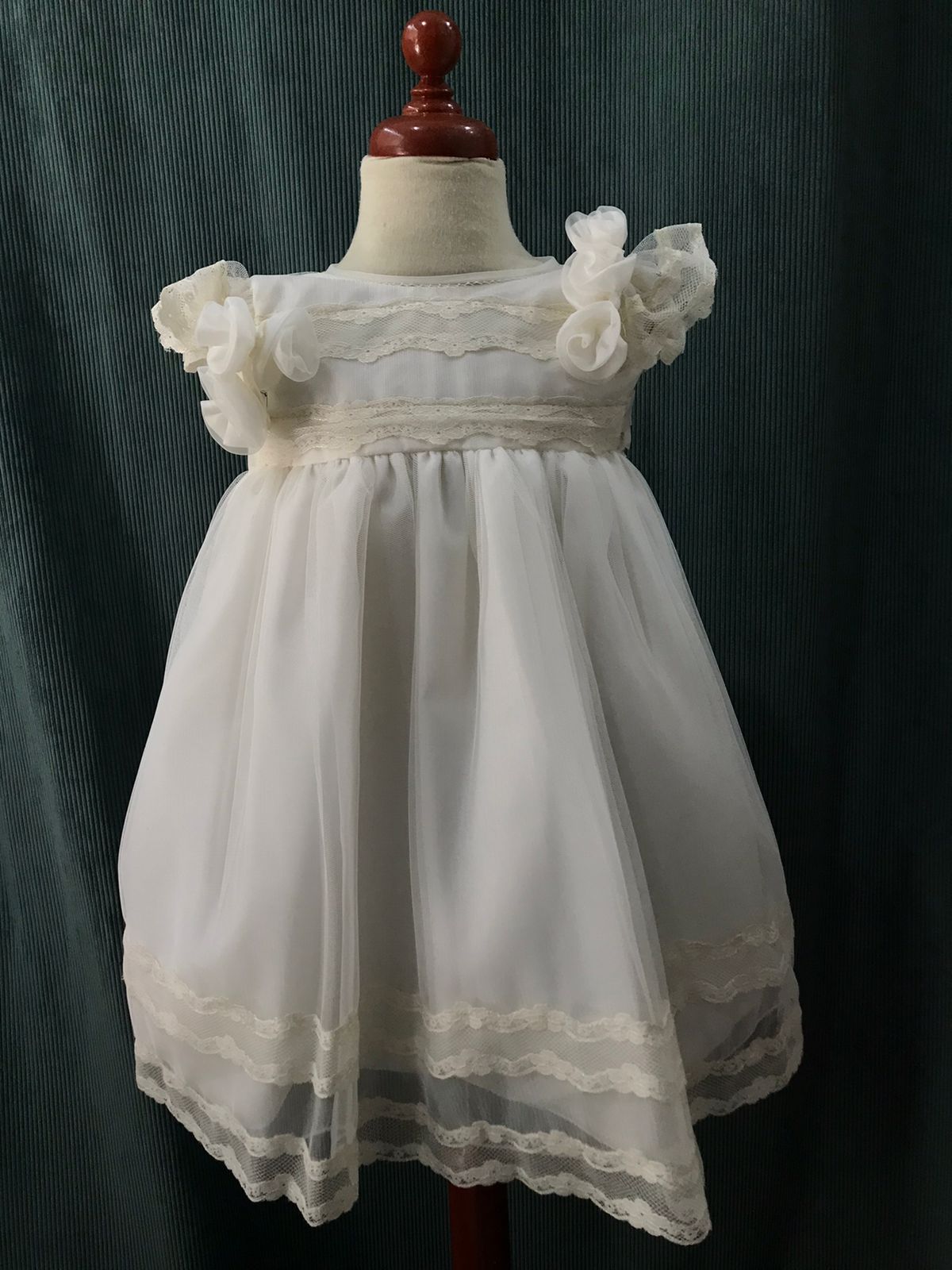 Vestido de Bautizo para Niñas 19-721 Talla 2 años